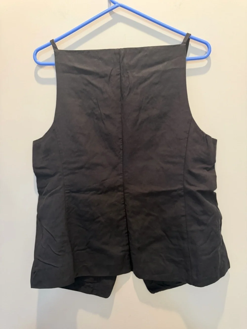 Madewell Black Button-Front Square-Neck Camisole Vest - Picture 4 of 5